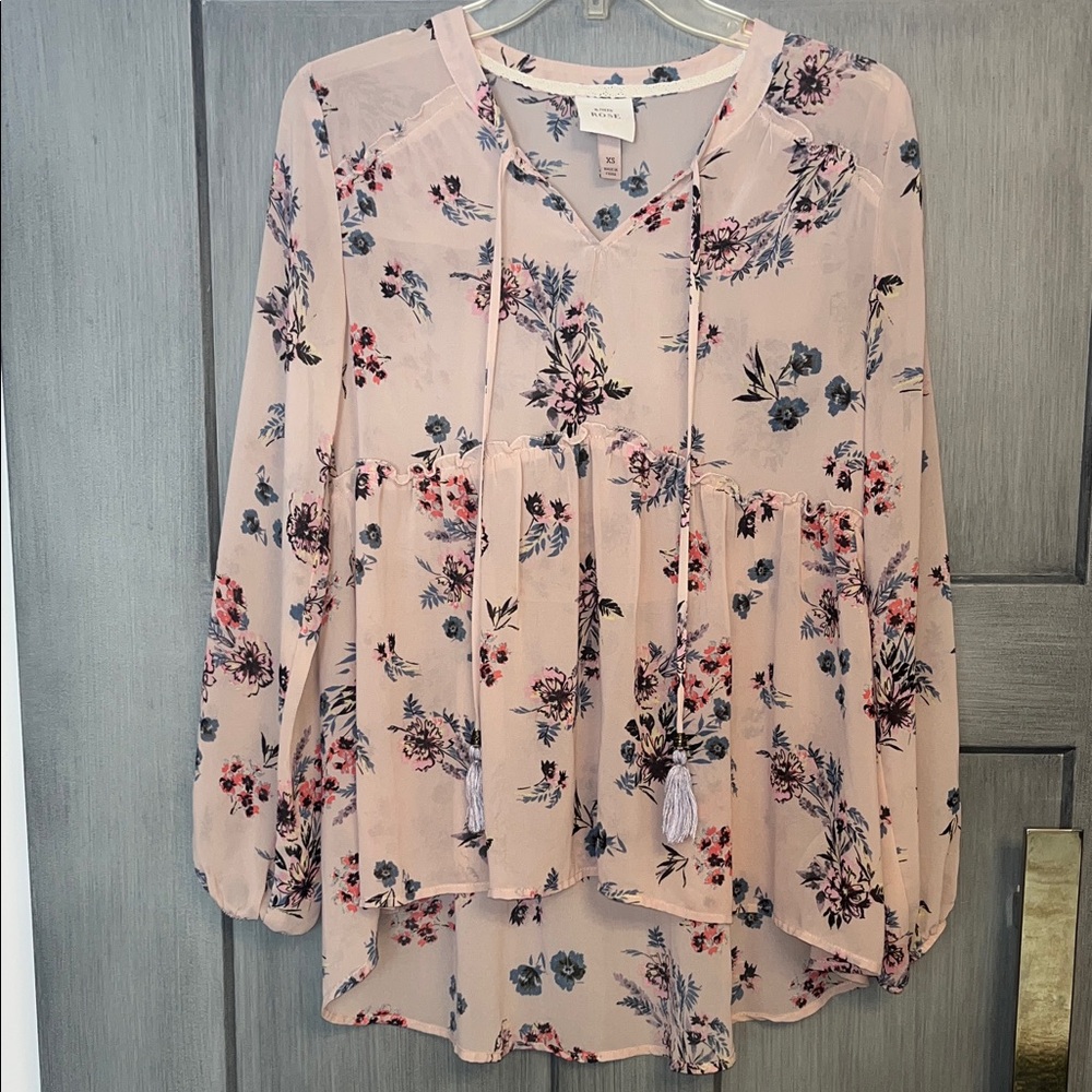 Bohemian Knox Rose Floral Blouse size X-Small #boho #fairy #whimsical